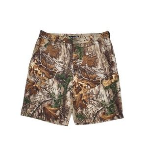 Realtree Xtra Shorts Men's Medium Camo Cargo Rip Stop Hunting Pockets
